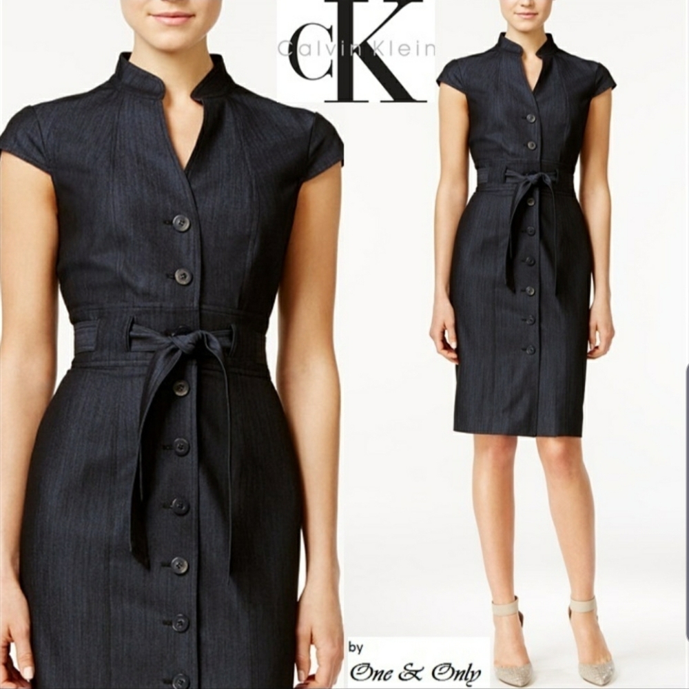 Calvin Klein
Women's Cap Sleeve Denim Dress